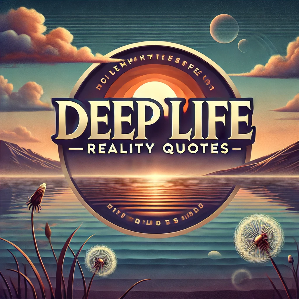 deep life reality quotes in bold typography