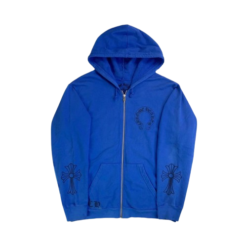 blue-chrome-hearts-hoodie