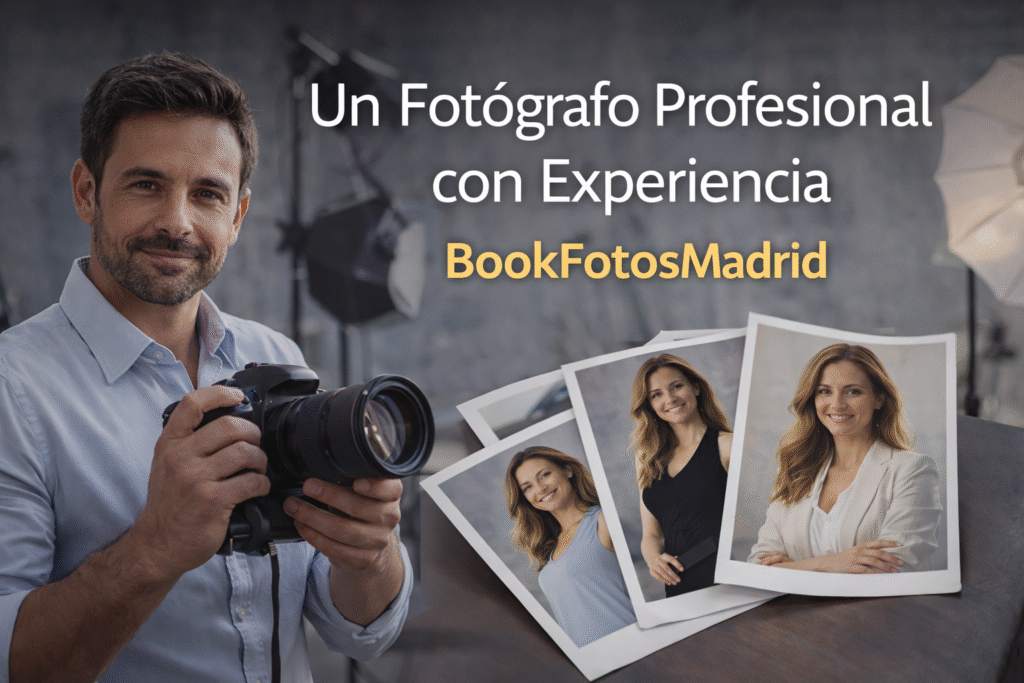 Un fotógrafo profesional en acción